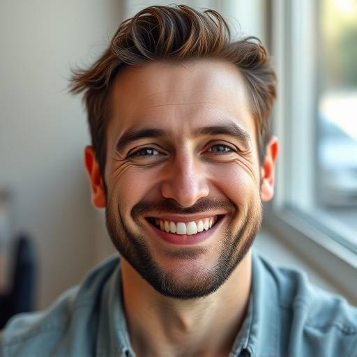 Luca Bianchi wearing a friendly smile